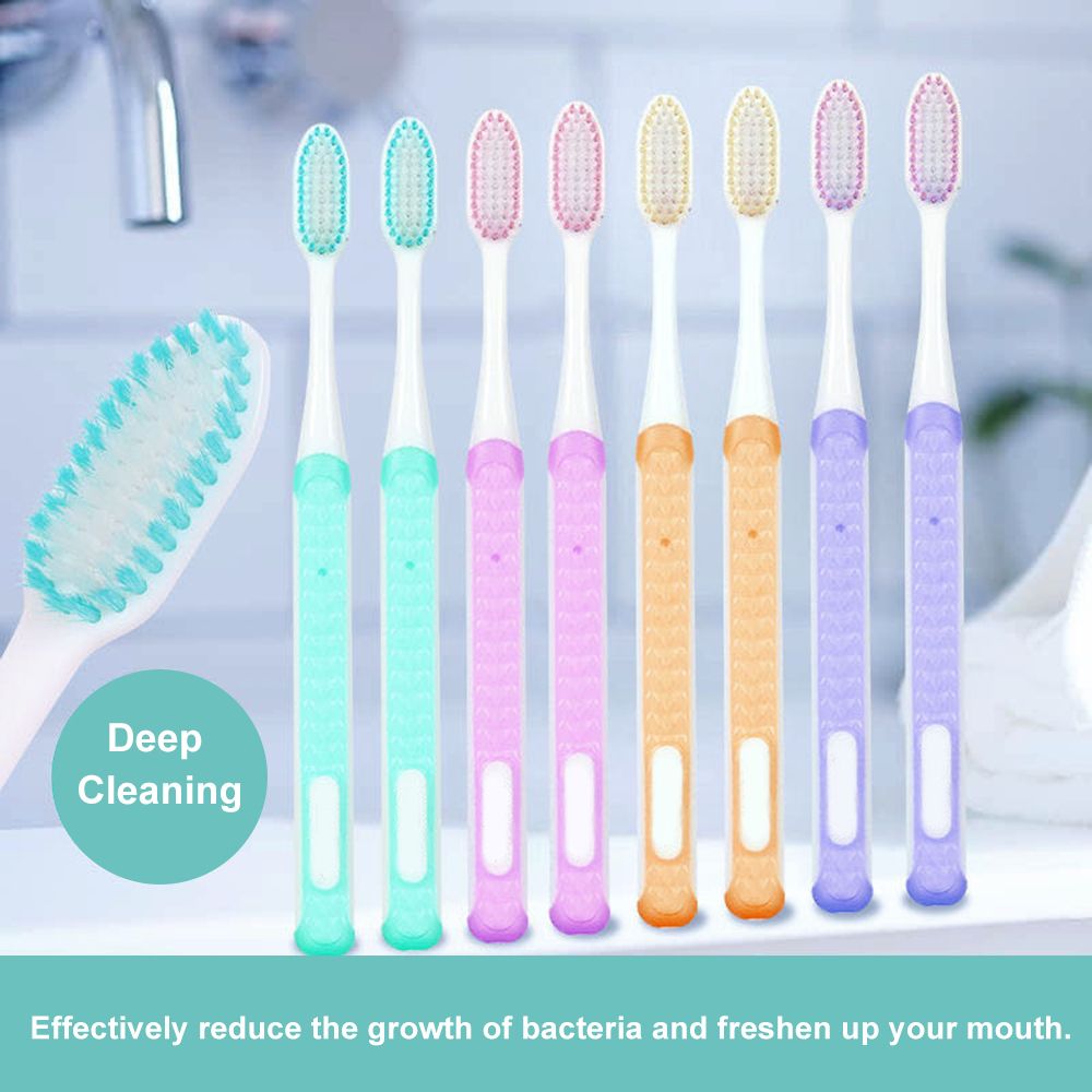 5Pcs Family Pack Toothbrushes Ultra Soft Bristles Ergonomic