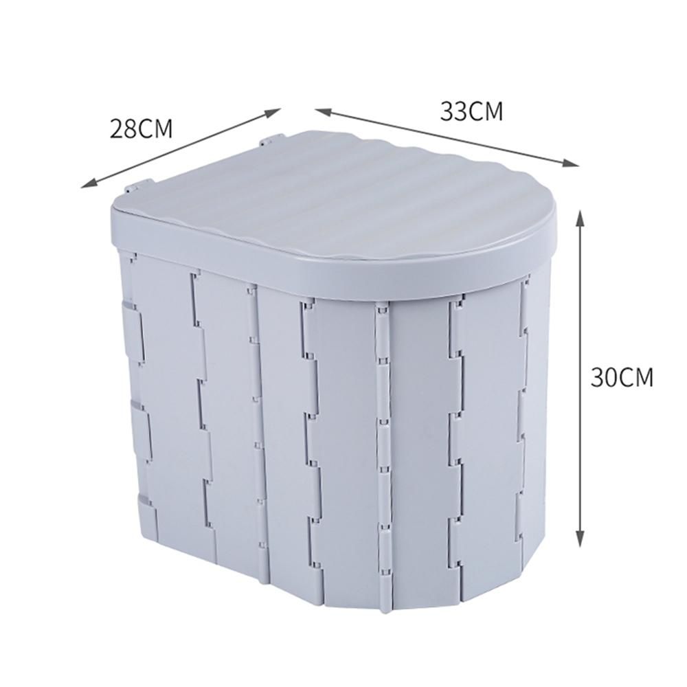 Folding Toilet with Lid Car Potty for Outdoor Camping