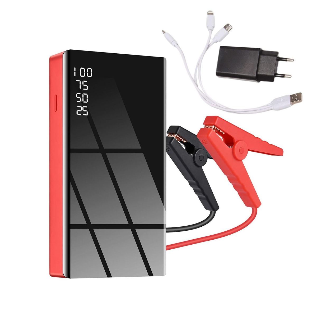 Car Jump Starter, 600A Peak 12V Output Portable Battery
