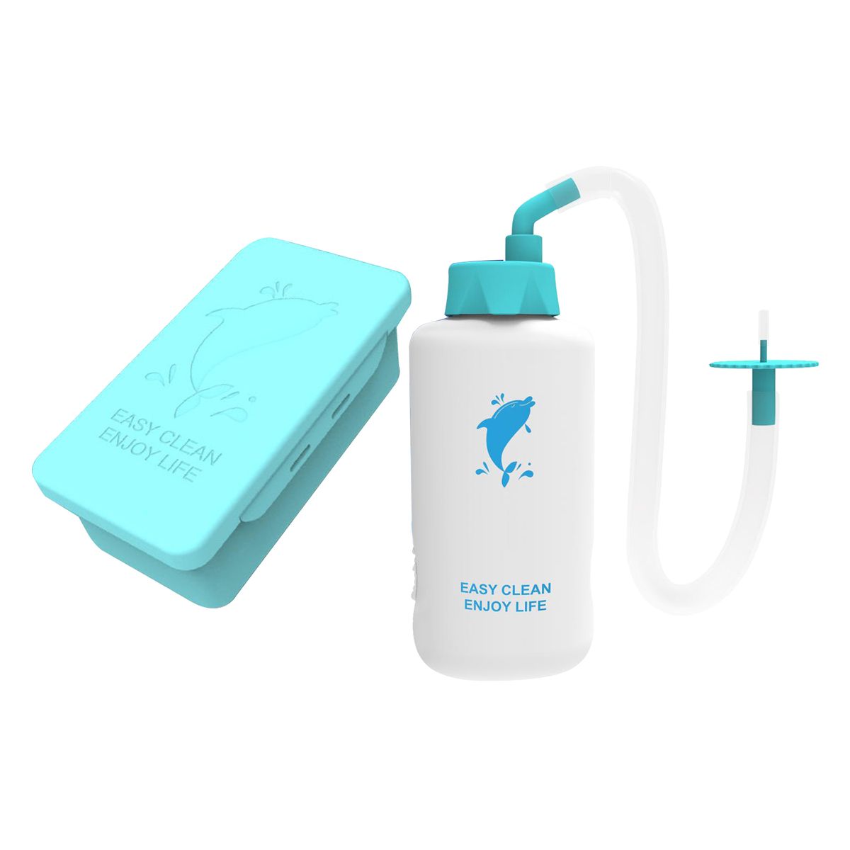 Ear Washer Bottle With Storage Box Flexible Tip Ear Cleaning