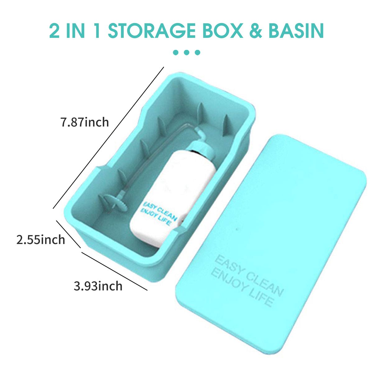 Ear Washer Bottle With Storage Box Flexible Tip Ear Cleaning