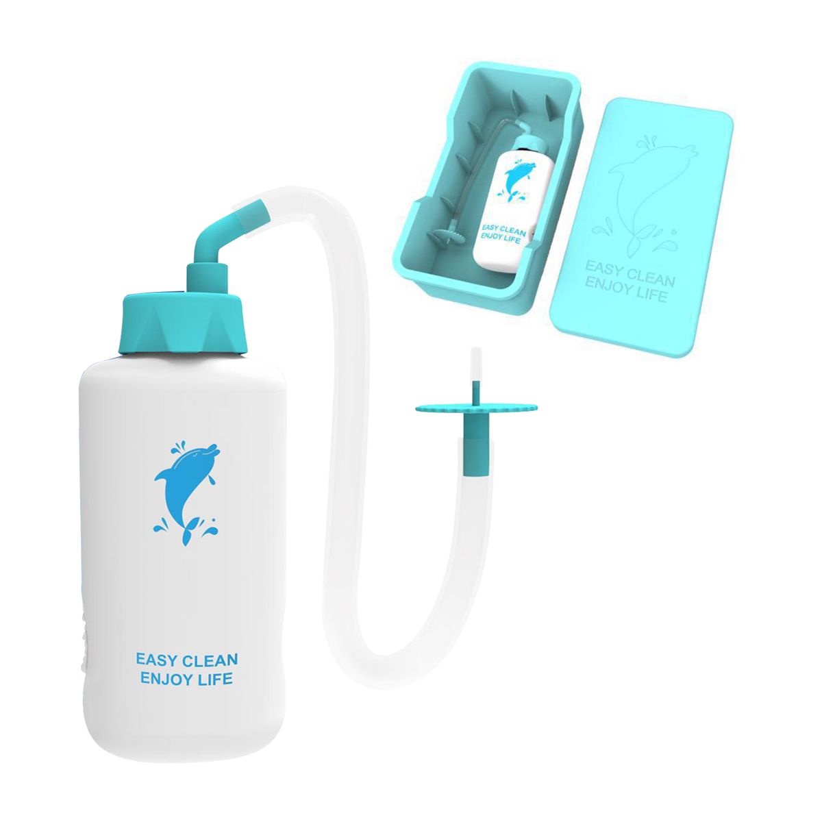 Ear Washer Bottle With Storage Box Flexible Tip Ear Cleaning