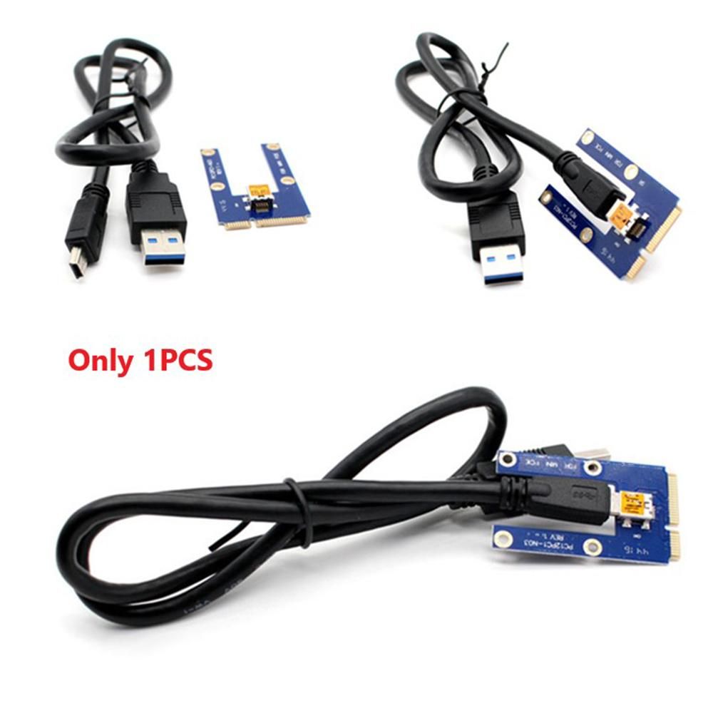 USB 3.0 Mini PCI-E to PCIe PCI Express 1X to 16X Extender Riser Card Adapter Extension Cable for Bitcoin Miner Mining