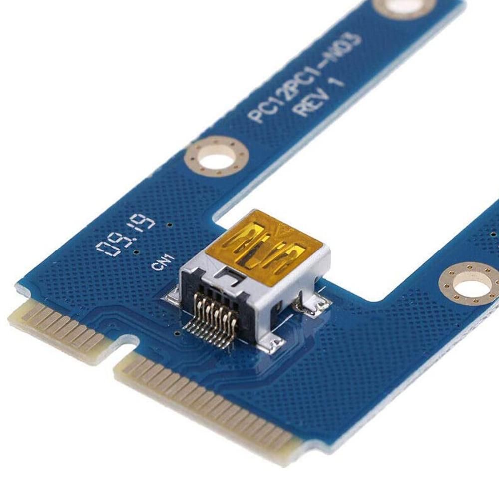 USB 3.0 Mini PCI-E to PCIe PCI Express 1X to 16X Extender Riser Card Adapter Extension Cable for Bitcoin Miner Mining