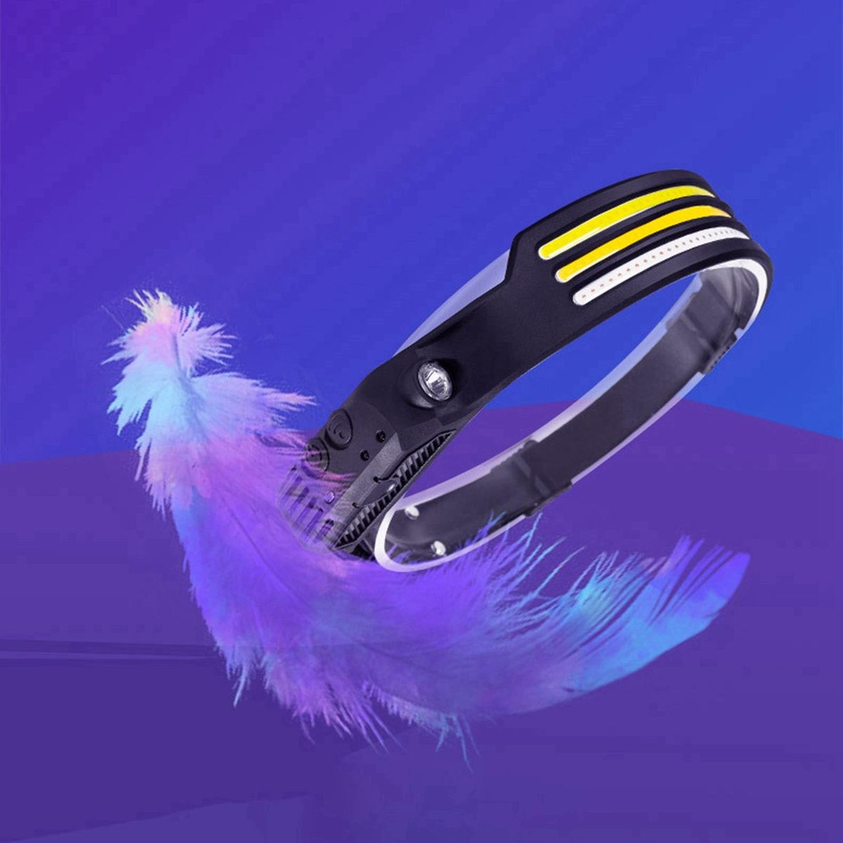 USB LED  Head Band Lamp Floodlight Torch Work With Red Light