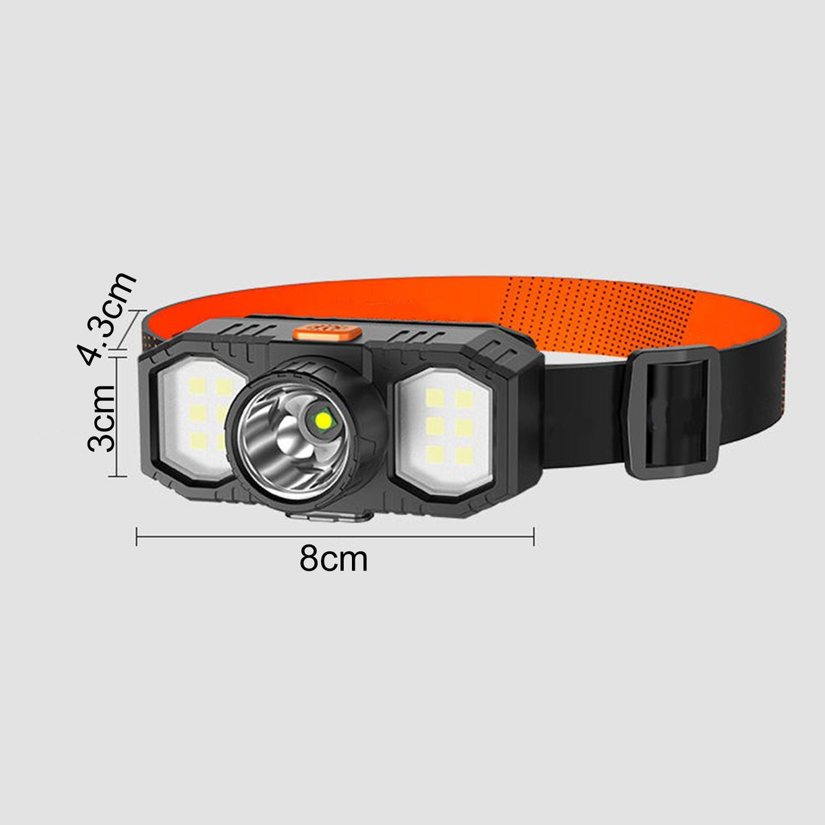 LED Flashlight Head-mounted Torch Camping LED Headlight Black