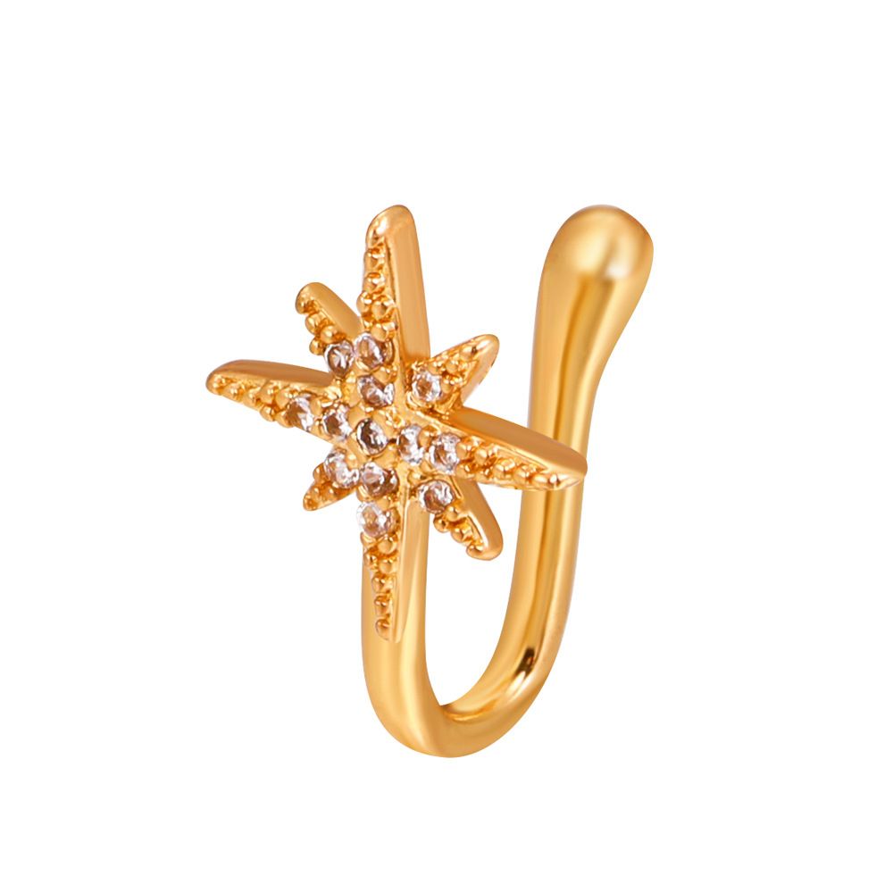 4 Non-Piercing Nose Ring Jewelry Nose Hoop Ring No Piercing Clip On