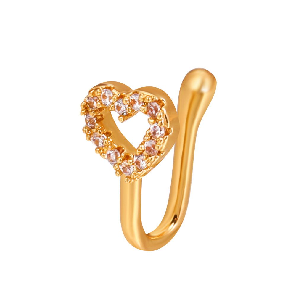 4 Non-Piercing Nose Ring Jewelry Nose Hoop Ring No Piercing Clip On