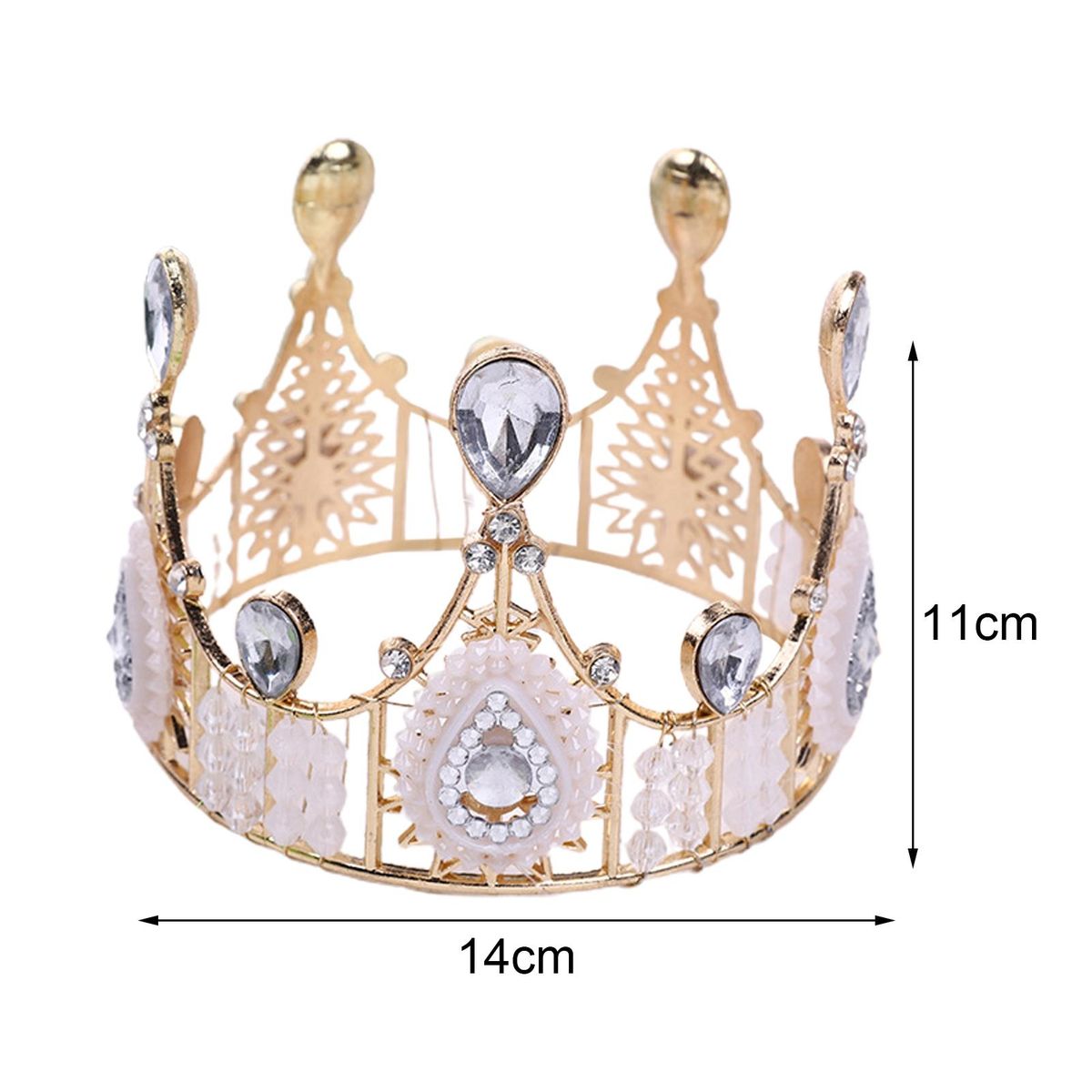 Crown Cake Topper Beautiful Decorative Fashion Birthday-Lace