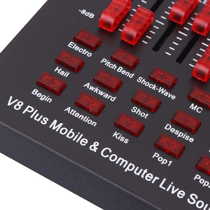 Webcast Singing Live Sound Card For Mobile Computer Karaoke