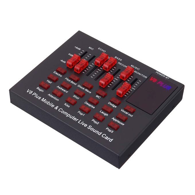 Webcast Singing Live Sound Card For Mobile Computer Karaoke
