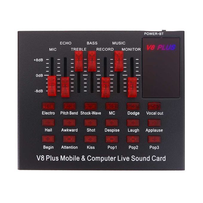 Webcast Singing Live Sound Card For Mobile Computer Karaoke