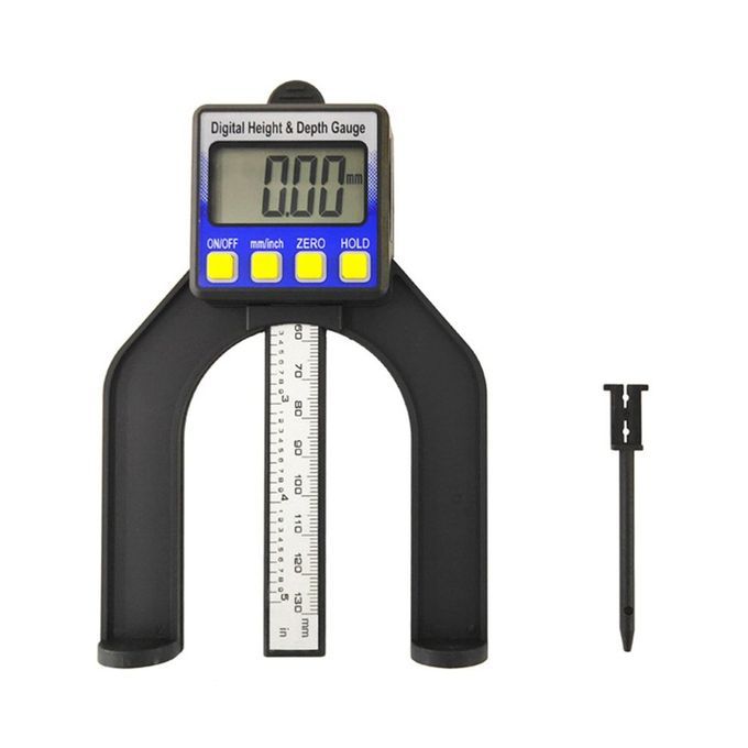 Digital Height   Table   Depth   With Three Measurement Units Lo King S Rew  For Woodworking  Router Table  80mm-Black-11 * 14 * 2.5cm