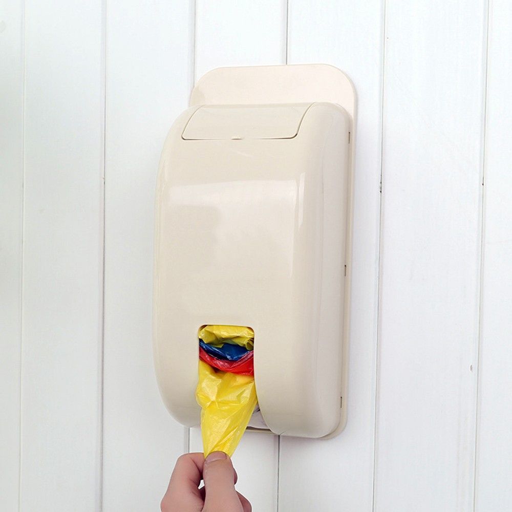 Wall-mounted Plastic Bag Storage Case Garbage Bags Storage