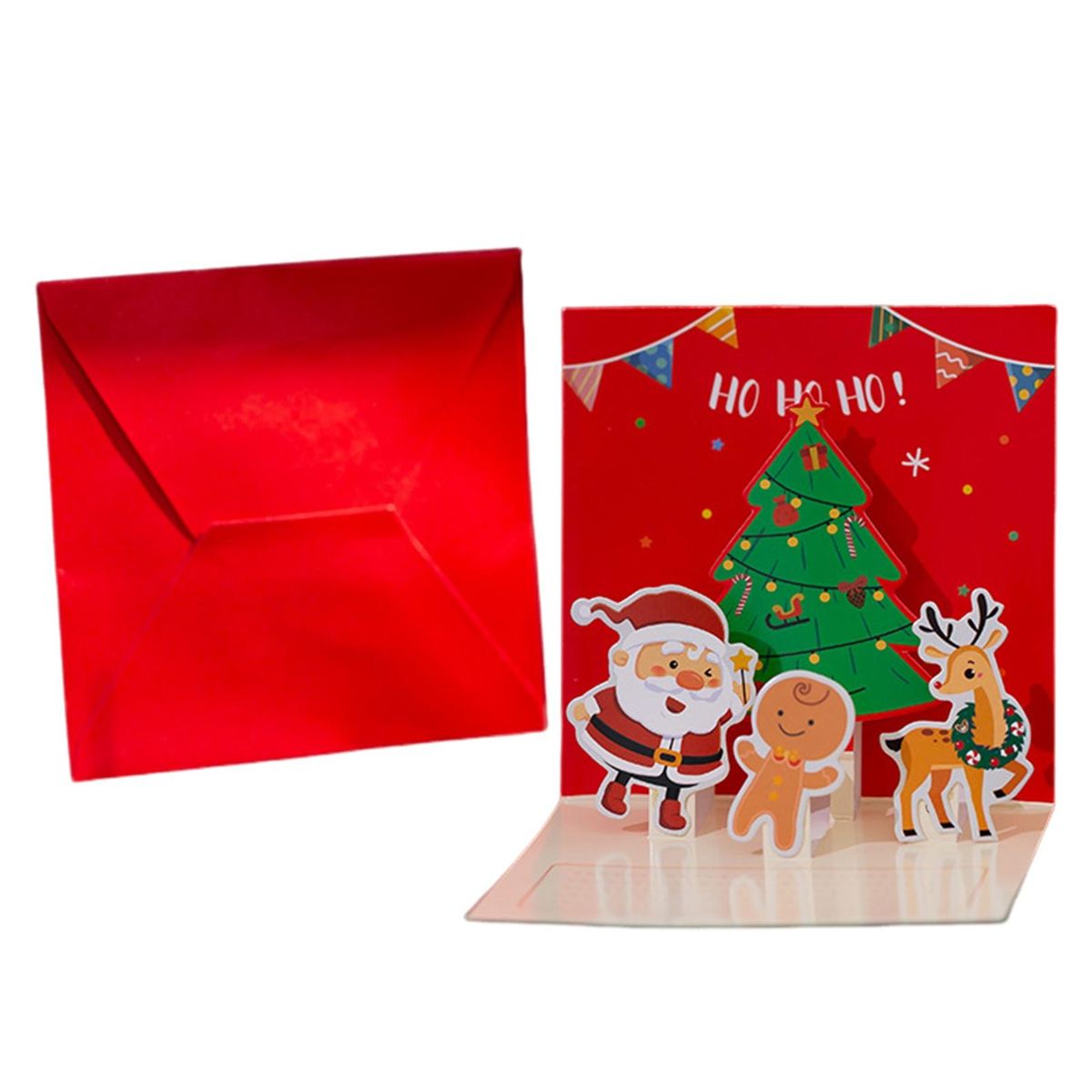 Christmas Element Design Card Festive Holiday Greeting for Christmas Red 1