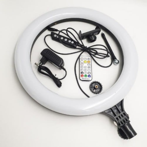 Rgb Ringlight With Remote Phone Holder & Tripod Stand - 14
