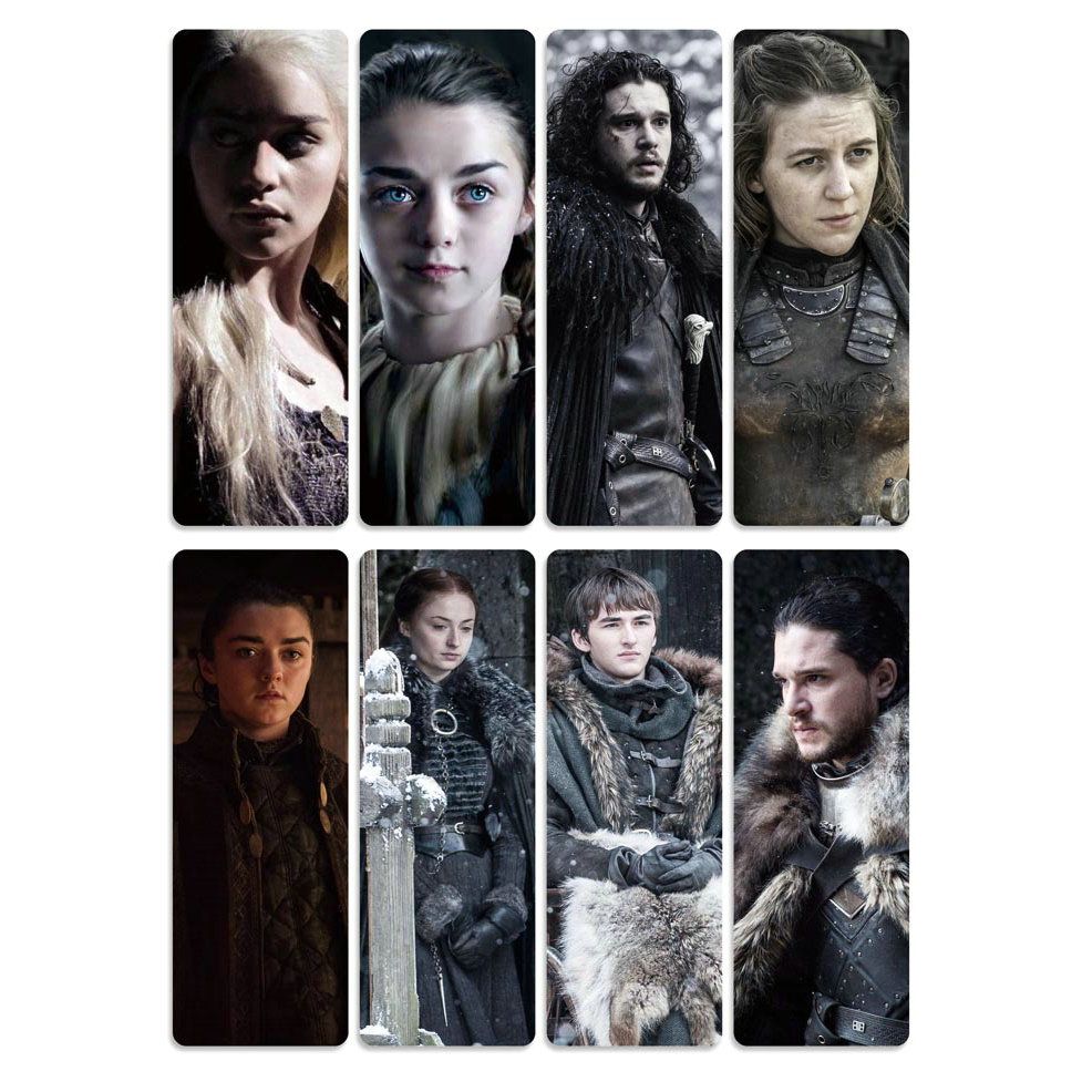 8pcs Game Of Thrones Bookmarks Waterproof Transpar