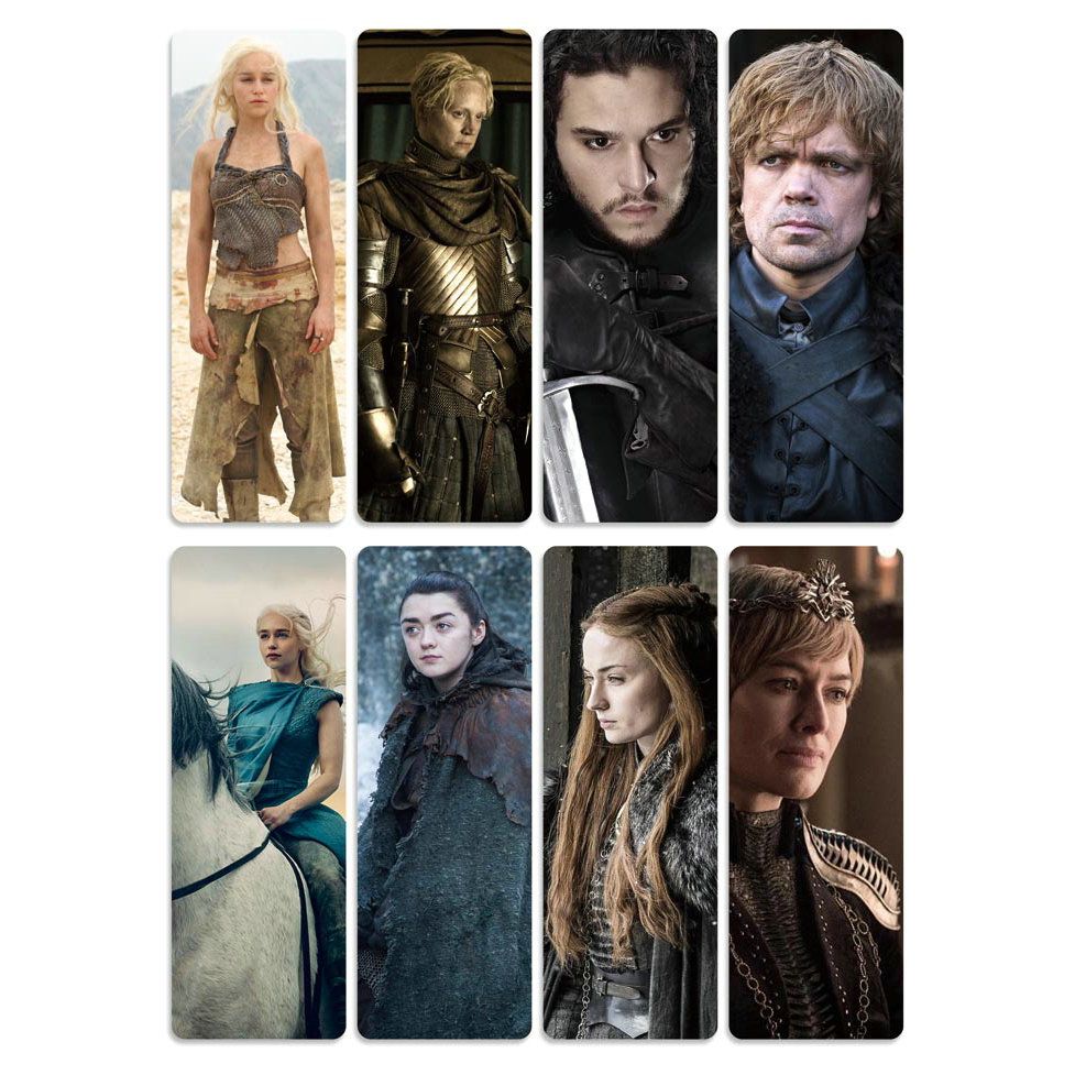8pcs Game Of Thrones Bookmarks Waterproof Transpar