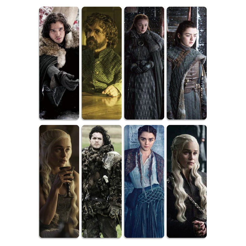 8pcs Game Of Thrones Bookmarks Waterproof Transpar
