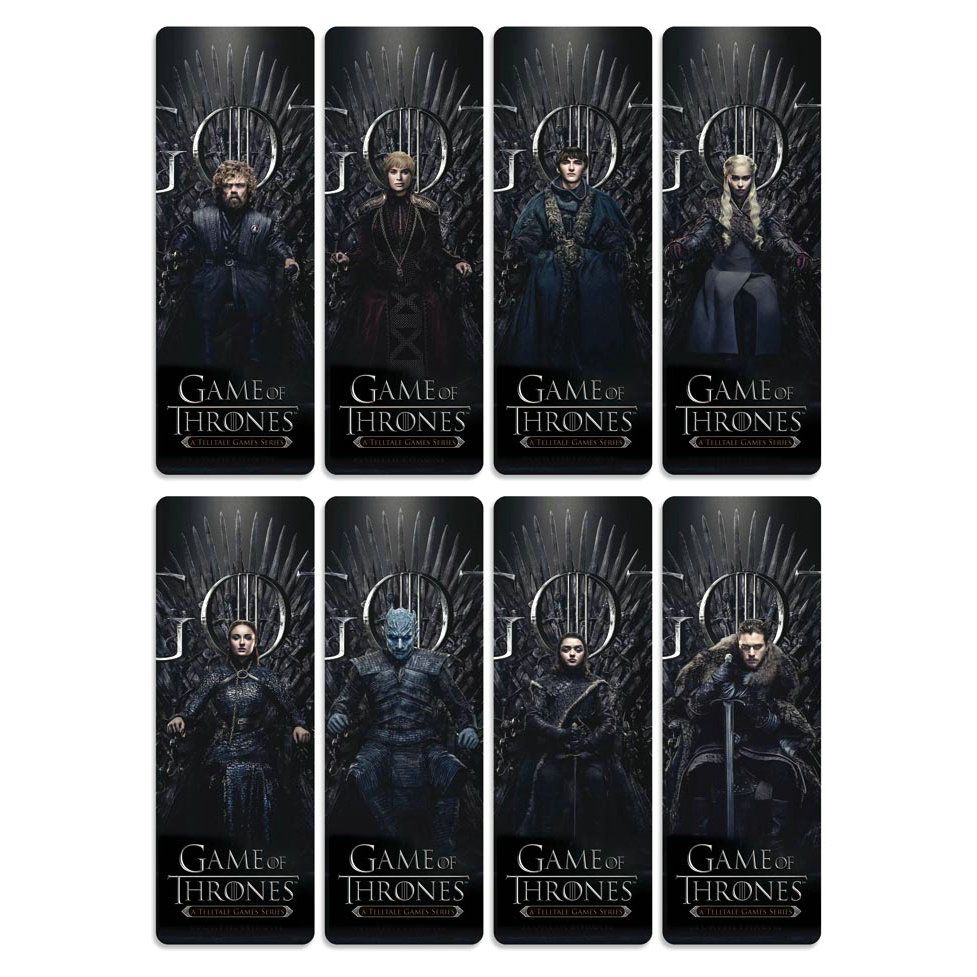 8pcs Game Of Thrones Bookmarks Waterproof Transpar