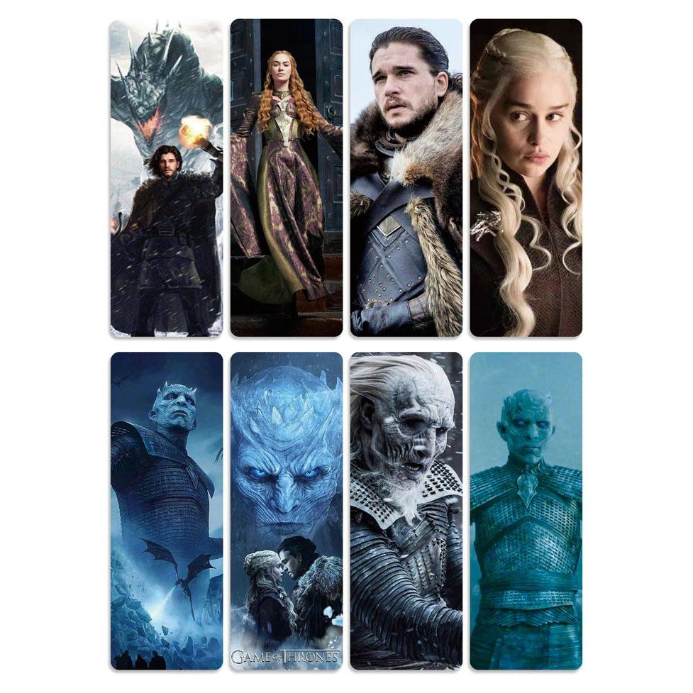 8pcs Game Of Thrones Bookmarks Waterproof Transpar
