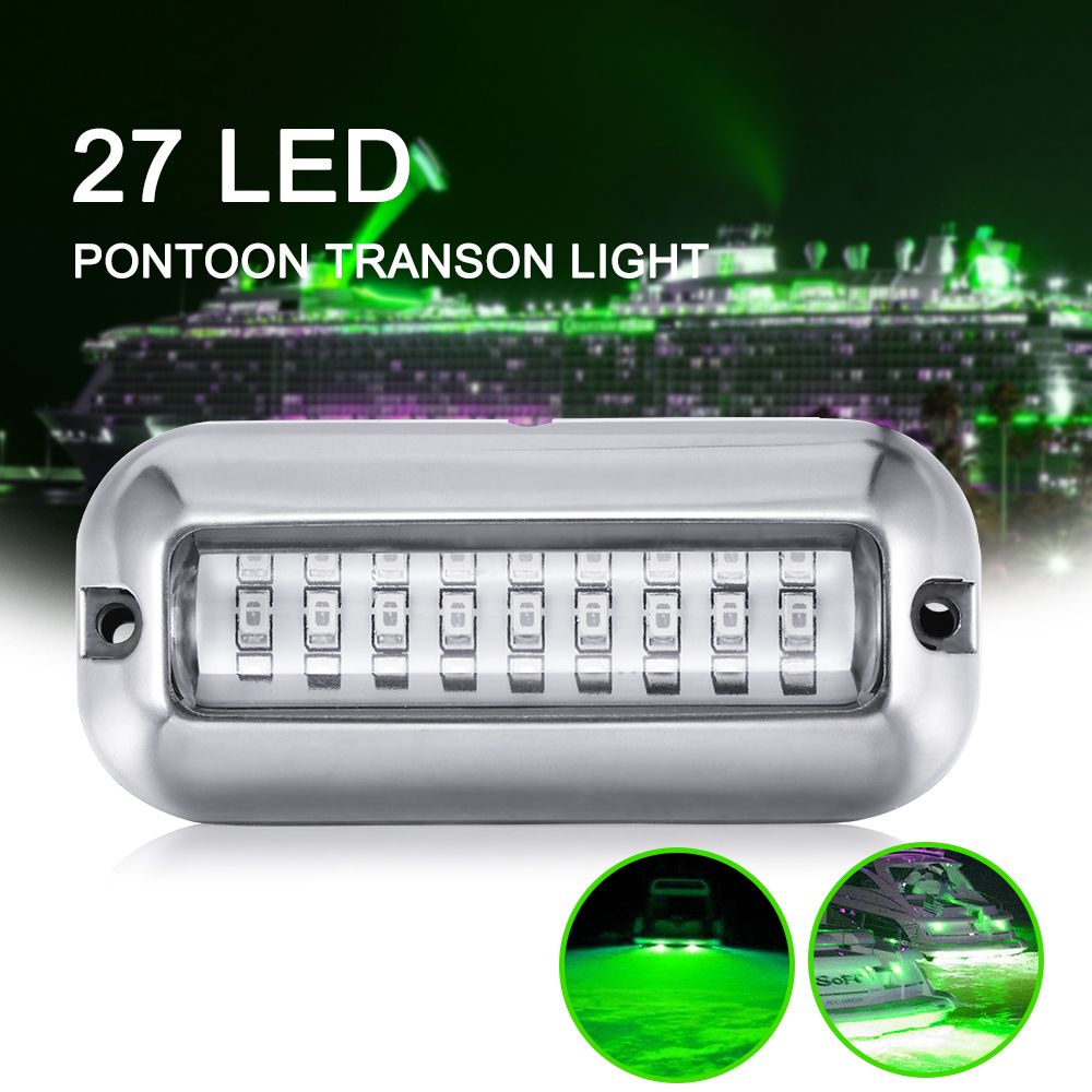12V 27 LED Underwater Boat Transom Light Marine Stainless