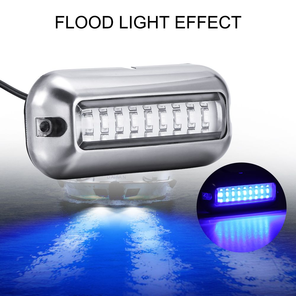 12V 27 LED Underwater Boat Transom Light Marine Stainless