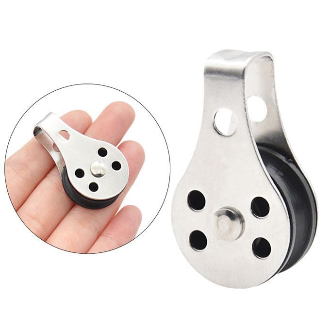 Pulley Blocks With Pad Eye Rope Runner For Kayak Canoe Anchor Trolley