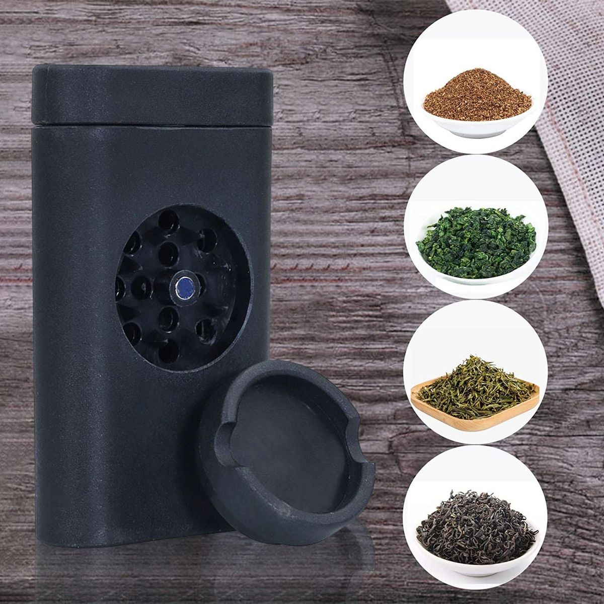 Lightweight Grinder Colorful Spice Dispenser with Sharp for Heavy Black