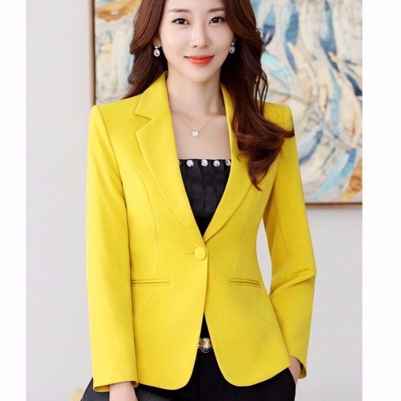 Small Suit Jacket Small Suit 2023 New Women's Spring and Autumn Long Sleeve Short Temperament Leisure Outerwear Coat