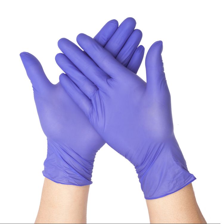 Hizek 100Pcs Disposable Nitrile Gloves Latex Free Working