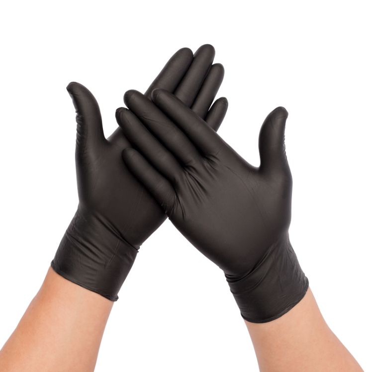 Hizek 100Pcs Disposable Nitrile Gloves Latex Free Working
