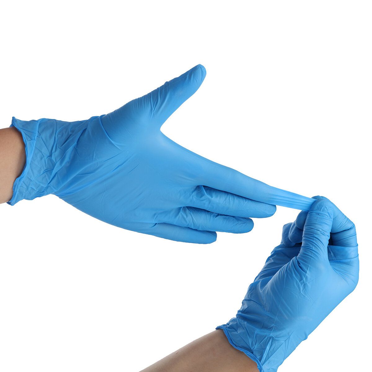 Hizek 100Pcs Disposable Nitrile Gloves Latex Free Working