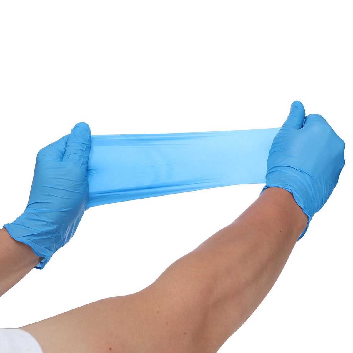 Hizek 100Pcs Disposable Nitrile Gloves Latex Free Working