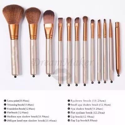 Professional Mini Brush Set - 12 Pieces