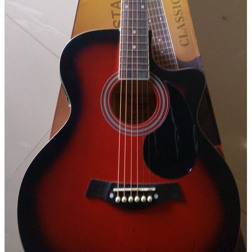 Pro Electro Acoustic Semi Electric Guitar - SunburstWith Bag And Belt