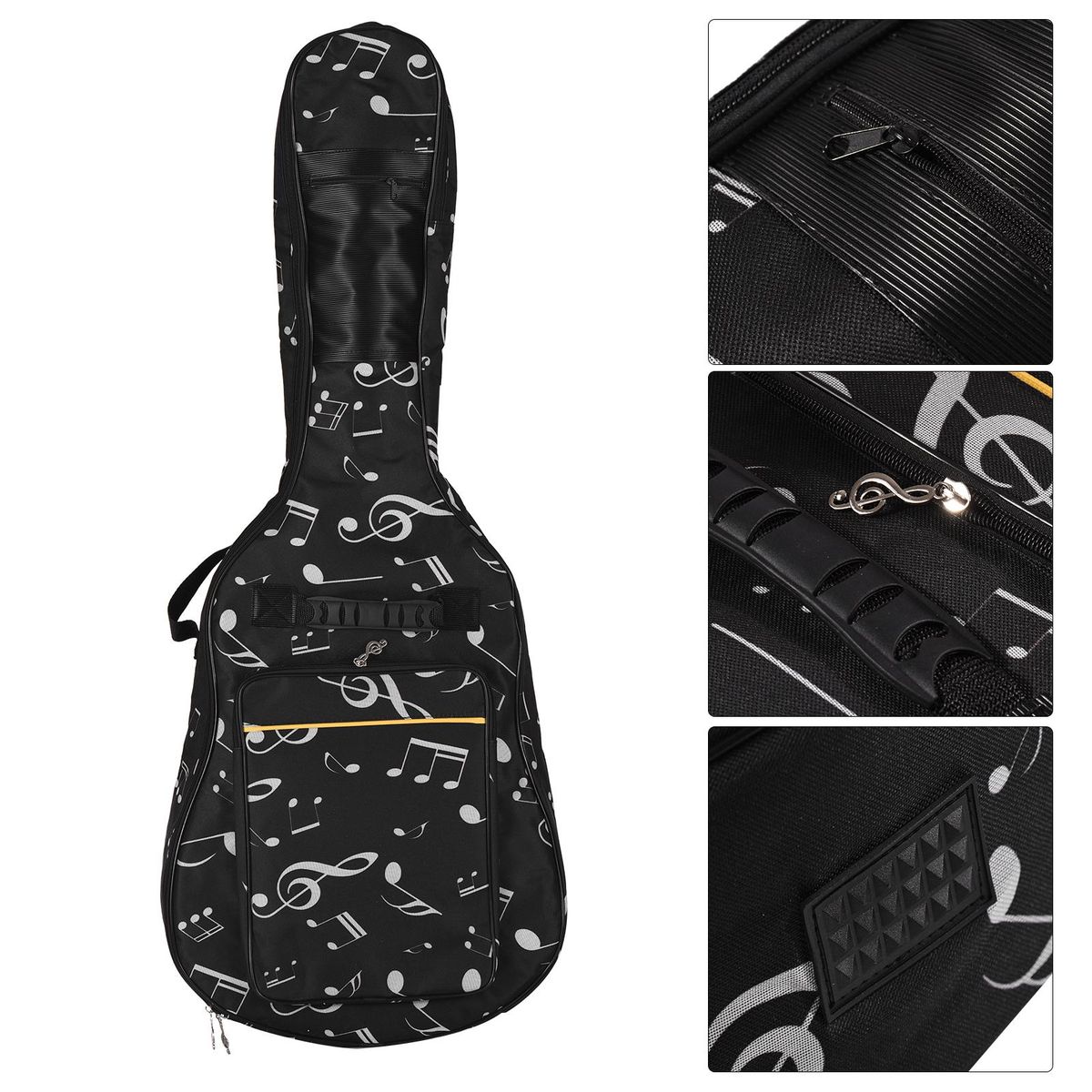 41-inch Guitar Backpack Guitar Bag Thickened Oxford Cloth Guitar Case Backpack with Cotton Padded Shoulders Adjustable Shoulder Strap for Classic Guitar Folk Guitar