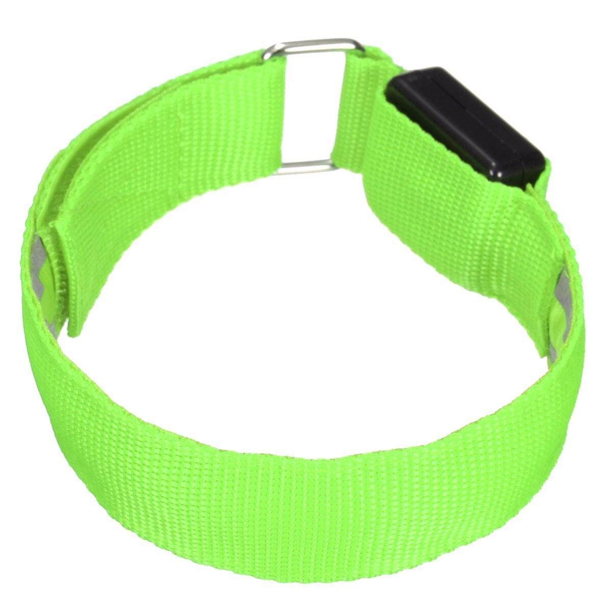 Flashing LED Safety Night Reflective Belt Strap Arm Band Armband For Running New Green