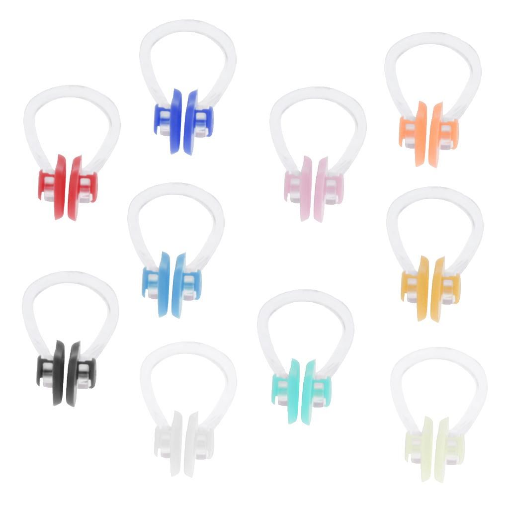 10pcs Swimming Nose Clip Plug Swimming Underwater Pool Noseclip For