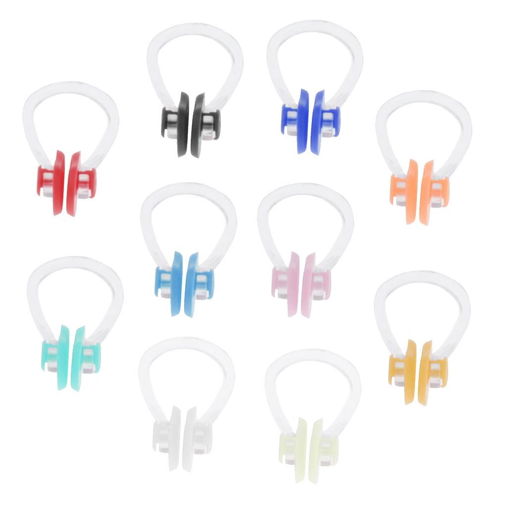 10pcs Swimming Nose Clip Plug Swimming Underwater Pool Noseclip For