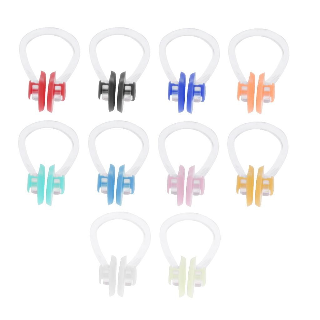 10pcs Swimming Nose Clip Plug Swimming Underwater Pool Noseclip For