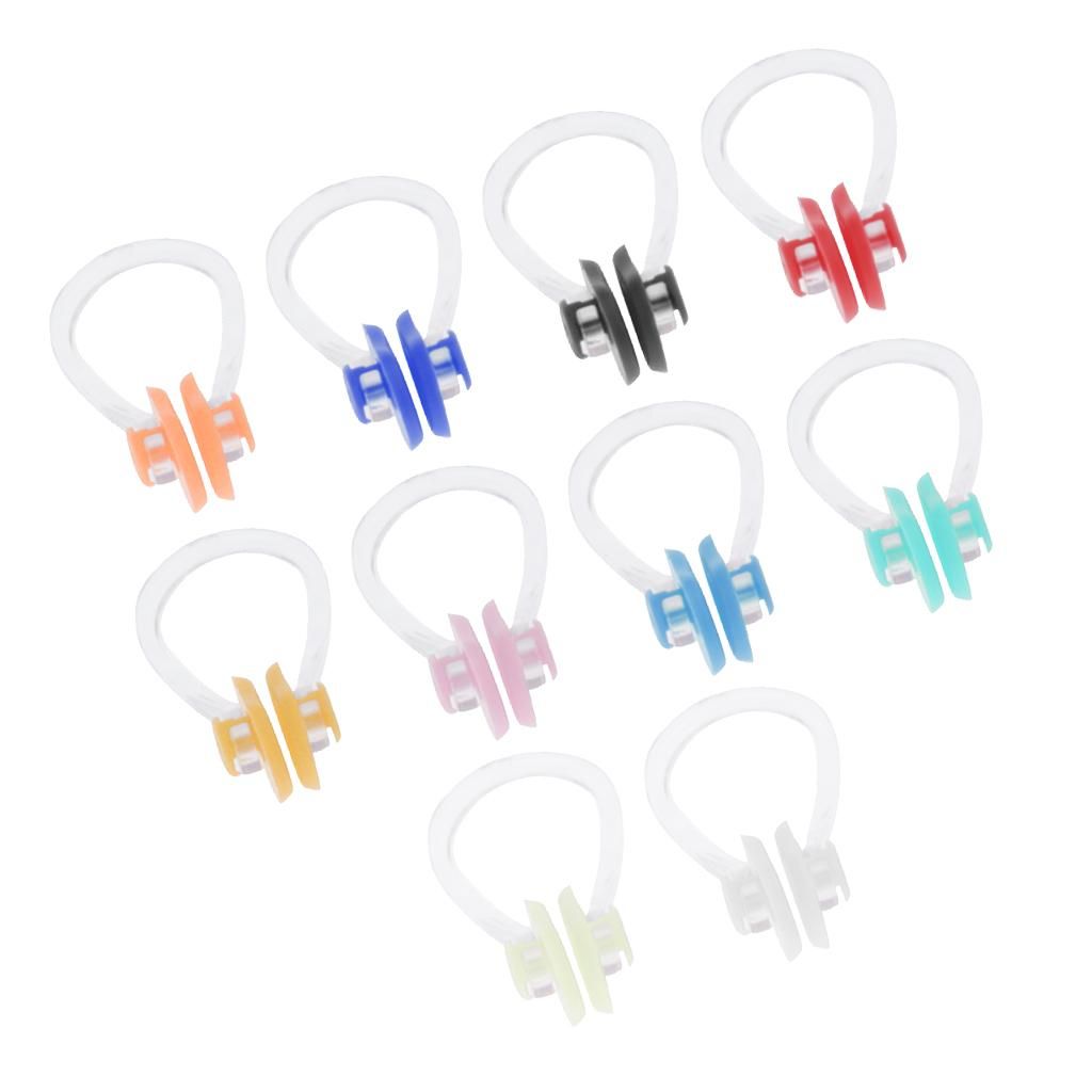 10pcs Swimming Nose Clip Plug Swimming Underwater Pool Noseclip For