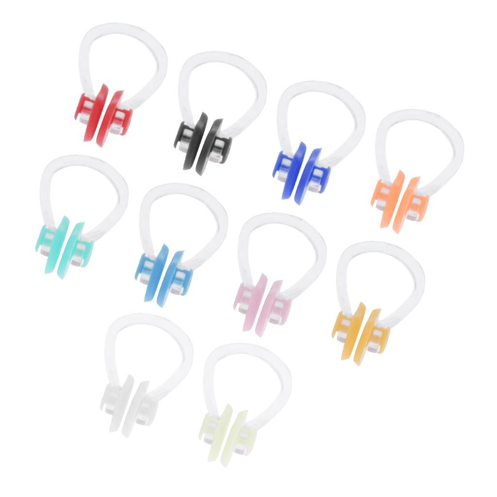 10pcs Swimming Nose Clip Plug Swimming Underwater Pool Noseclip For