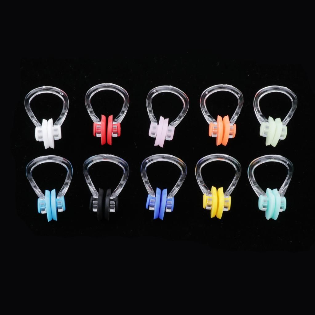10pcs Swimming Nose Clip Plug Swimming Underwater Pool Noseclip For
