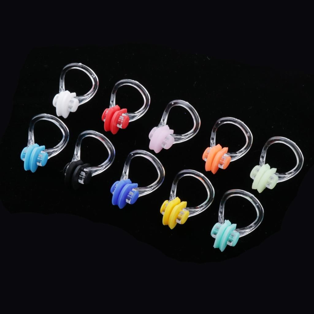 10pcs Swimming Nose Clip Plug Swimming Underwater Pool Noseclip For