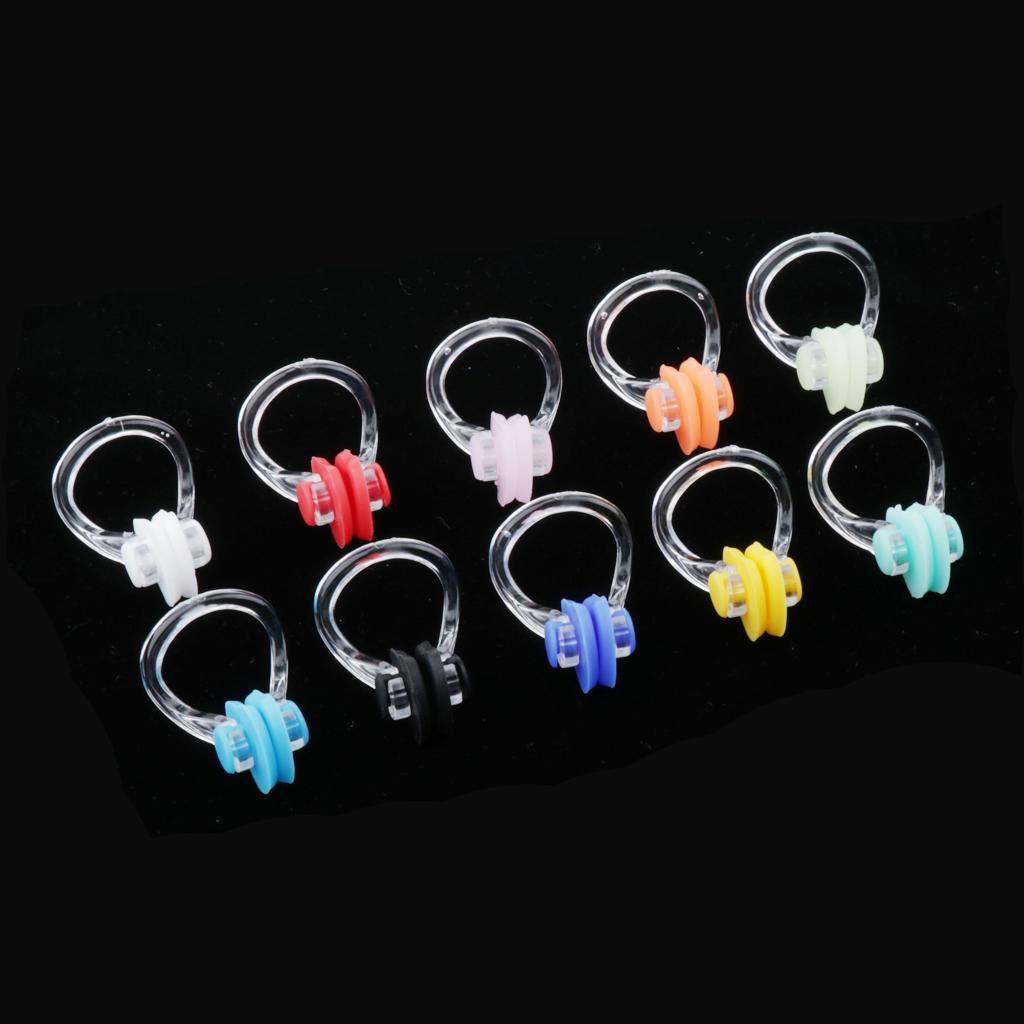 10pcs Swimming Nose Clip Plug Swimming Underwater Pool Noseclip For
