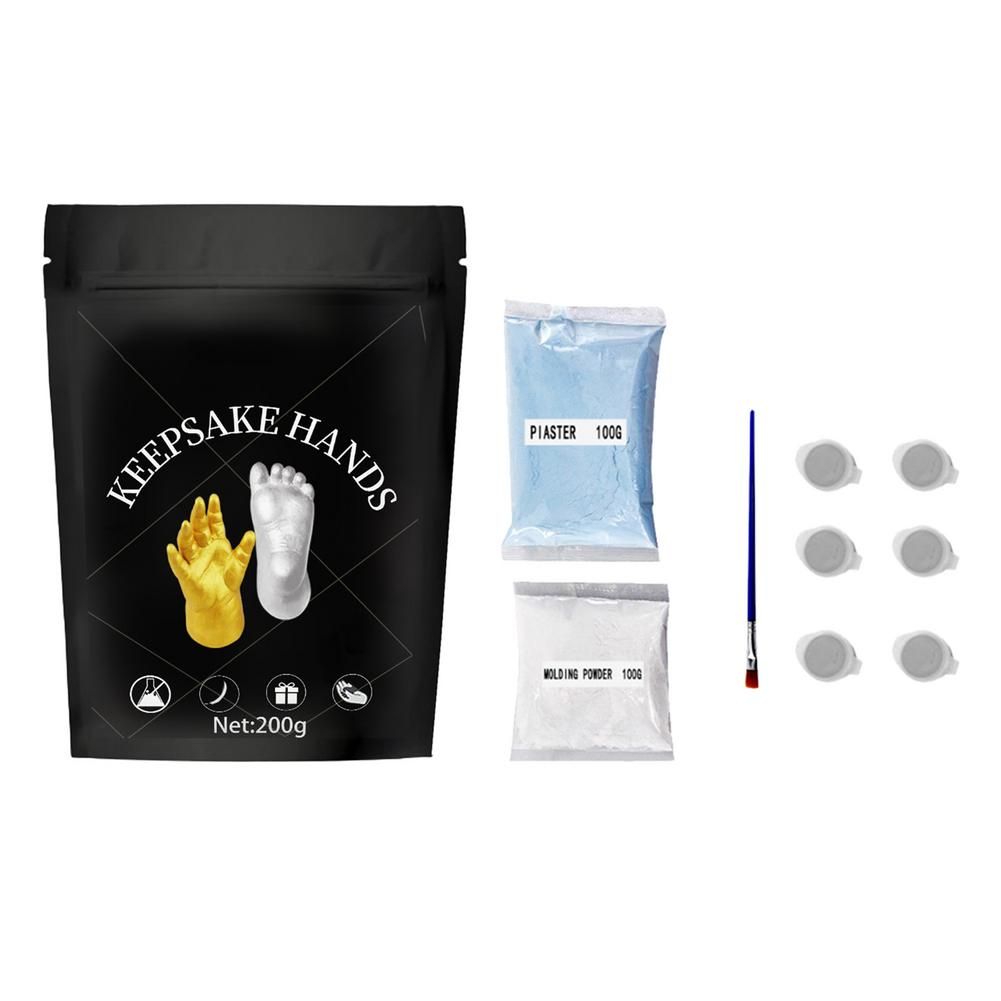 Baby Hand Foot Casting Kits Plaster Handprints Footprints