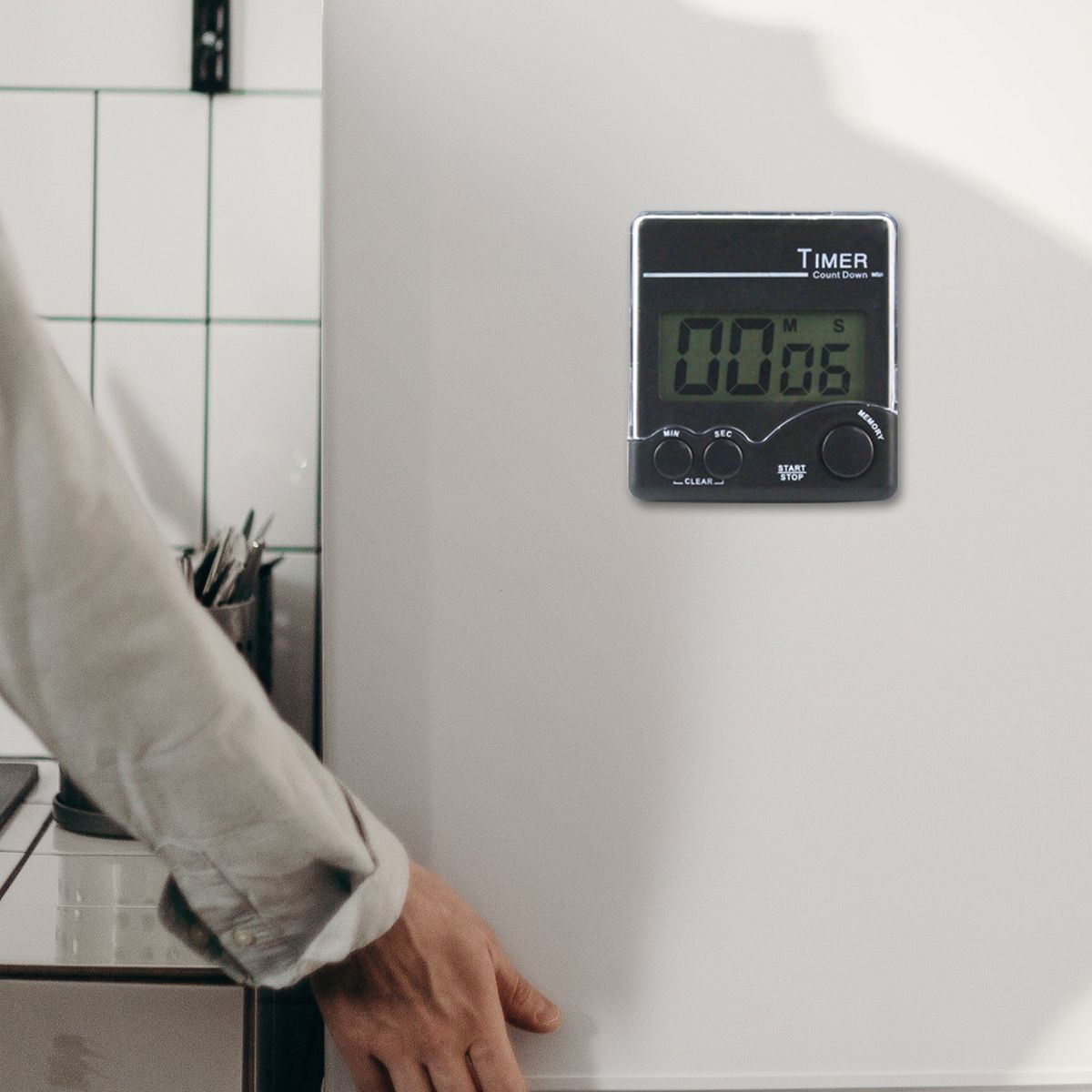Digital Kitchen Timer With Strong Magnet Back Stand Loud