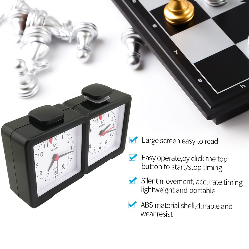 Chess Clock Quartz Electronic Analog Chess Clock Count Up