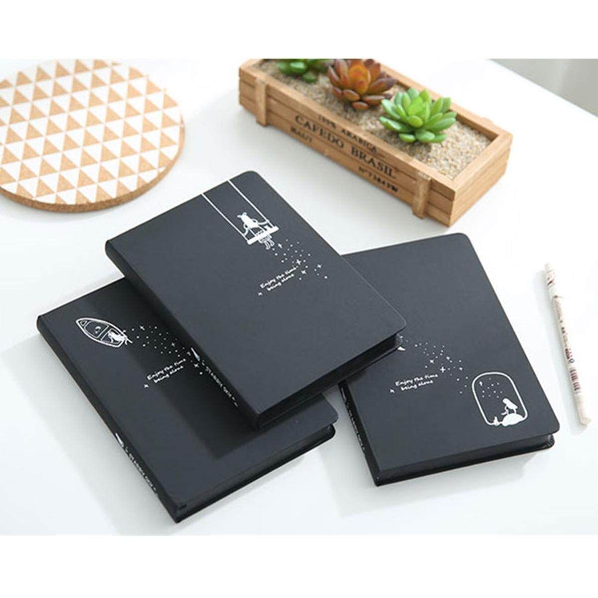Black Cover Notebook With Black Paper Pages,Black Cardboard Hardcover Sketchbook